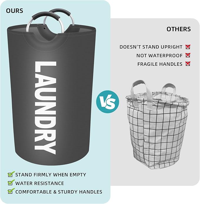 StorageRight 115L Large Laundry Basket, Laundry Hamper, Dirty Clothes Hamper - Image 4