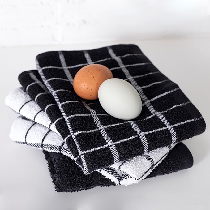 Ritz Premium 100% Cotton Terry Check Kitchen Dish Towels - Image 6