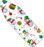 Nuxovilar Ironing Board Cover Winter Snowman Collage Pattern Polyester 15x54 by Nuxovilar