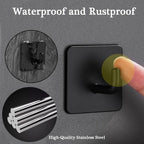 Adhesive Hooks for Hanging, Self-Adhesive Wall Hook for Key Hat Coat, No Drill - Image 5
