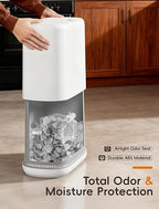 Bathroom Trash Can with Lid, Slim 3.3 Gallon Vacuum adsorption Garbage Bin - Image 3