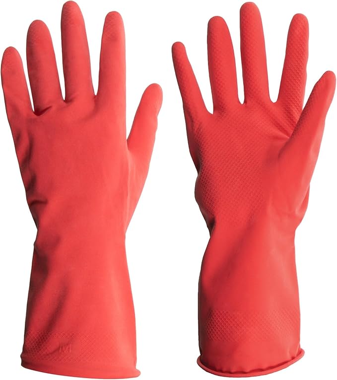 ForPro Natural Rubber Gloves, 6 Pairs Reusable Multi-Purpose Household Cleaning - Image 2