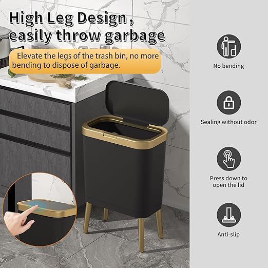 Procade 2Pack BathroomTrash Can - Image 4