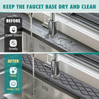 23.6 Inch Stone Faucet Mat for Kitchen Sink, Diatomite Absorbent Fast Drying - Image 6