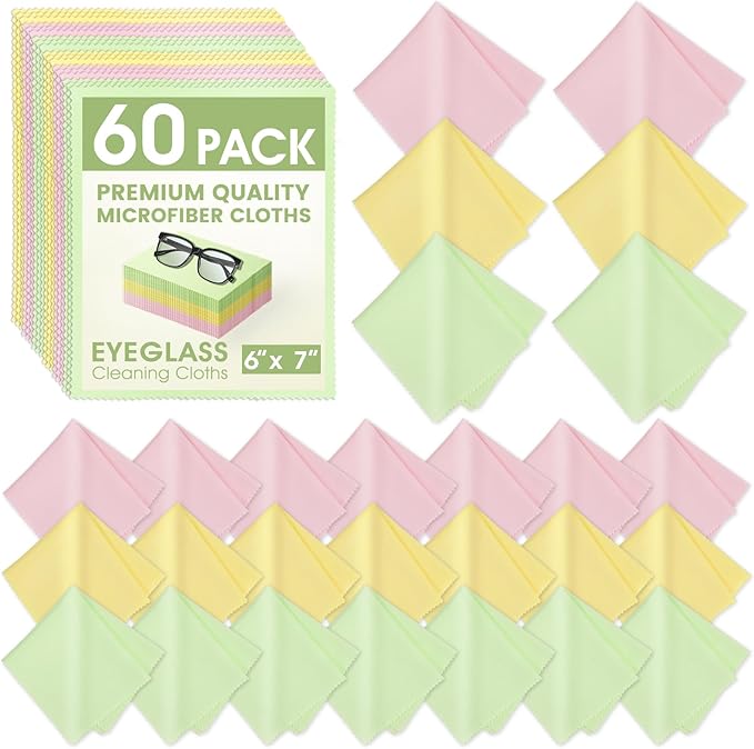 60-Pack Microfiber Cleaning Cloths by Unknown
