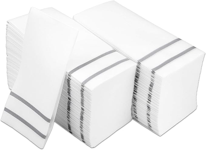Disposable Hand Towels for Bathroom, Anniversary, and Wedding Napkins for Tables by FETE