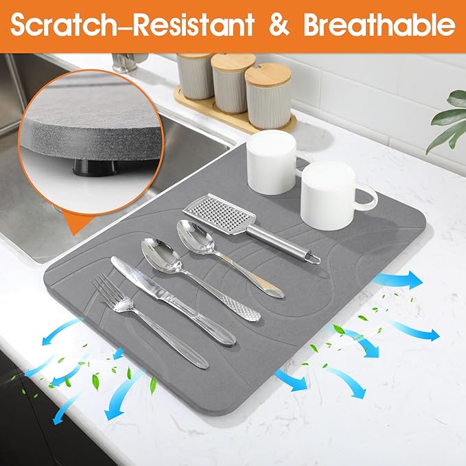 Stone Drying Mat for Kitchen Counter - Image 5
