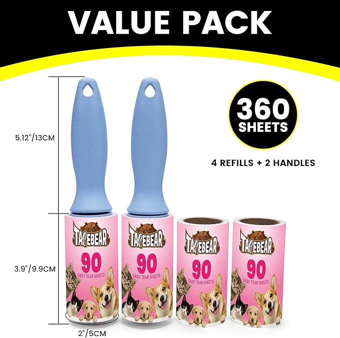 TAPEBEAR Lint Rollers 360Sheets - Image 5