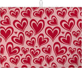 Red Hearts Dish Drying Mat for Kitchen Counter Microfiber Absorbent Dish by VisittheDuibelproduct