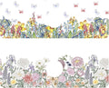 2 Pack Butterfly Floral Sink Splash Guard Faucet Mat Rose Lily Tulip Peony by Unknown