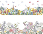2 Pack Butterfly Floral Sink Splash Guard Faucet Mat Rose Lily Tulip Peony by Unknown