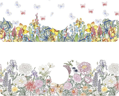 2 Pack Butterfly Floral Sink Splash Guard Faucet Mat Rose Lily Tulip Peony by Unknown