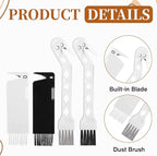 4 PCS Handheld Vacuum Cleaner Brush, Universal Dust Brush, 2 in 1 Vacuum Roller - Image 3