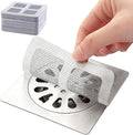 60 Pack Disposable Shower Drain Hair Catcher Mesh Stickers, Square 3.93 Inches by Unknown