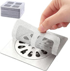 60 Pack Disposable Shower Drain Hair Catcher Mesh Stickers, Square 3.93 Inches by Unknown