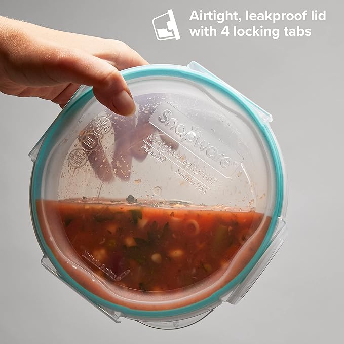 Snapware Total Solutions Plastic Food Storage Containers Set, Airtight & - Image 3
