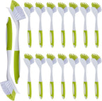 Hsei 20 Pcs Light Green Kitchen Scrub Dish Brush Bulk by Hsei