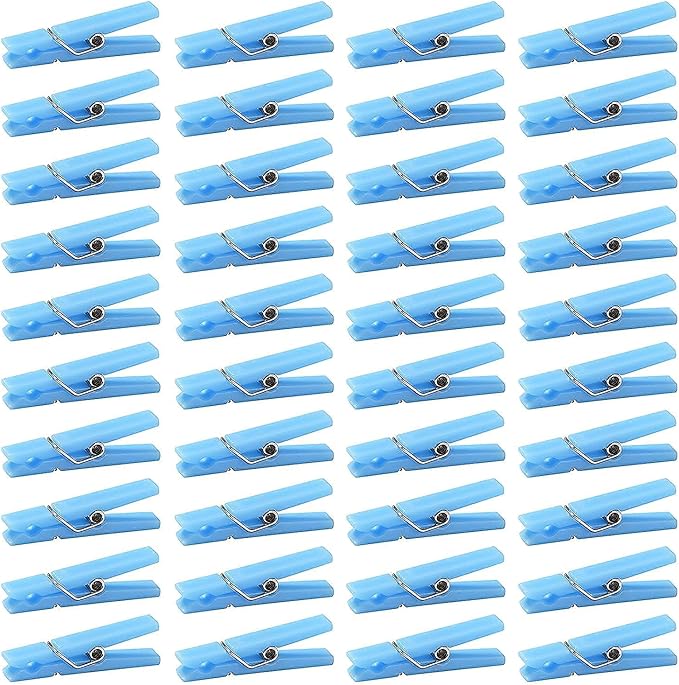 60PCS Baby Shower Clothespin Games Boy Plastic Mini Clothes Pins 1.4 inch - Image 9
