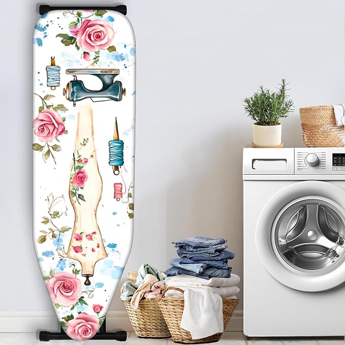 Nuxovilar Sewing Mannequin & Floral Pattern Ironing Board Cover, 15×54 inch - Image 3