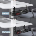 Under Desk Cable Management Tray, Cable Management Under Desk No Drill - Image 7