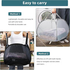 Collapsible Laundry Baskets, 90L Large Foldable Laundry Basket, Durable Mesh - Image 6