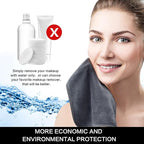 SINLAND Microfiber Facial Cloths Fast Drying Washcloth 12inch x 12inch Grey 2 - Image 7