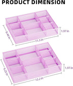 Marbrasse 2 Pack Desk Drawer Organizer, Mesh Drawer Organizer Tray - Image 5