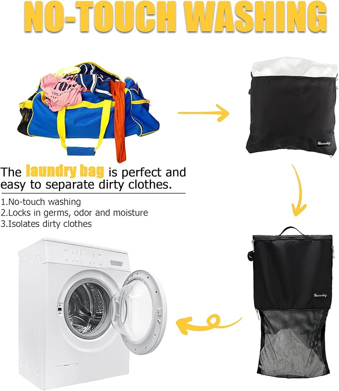 Dirty Laundry Bag for Traveling-Mesh Laundry Bags XL Travel Gym Healthcare - Image 2