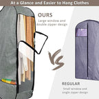 4PCS Garment Bags for Hanging Clothes, Chakera Large Breathable Garment Bag for - Image 5