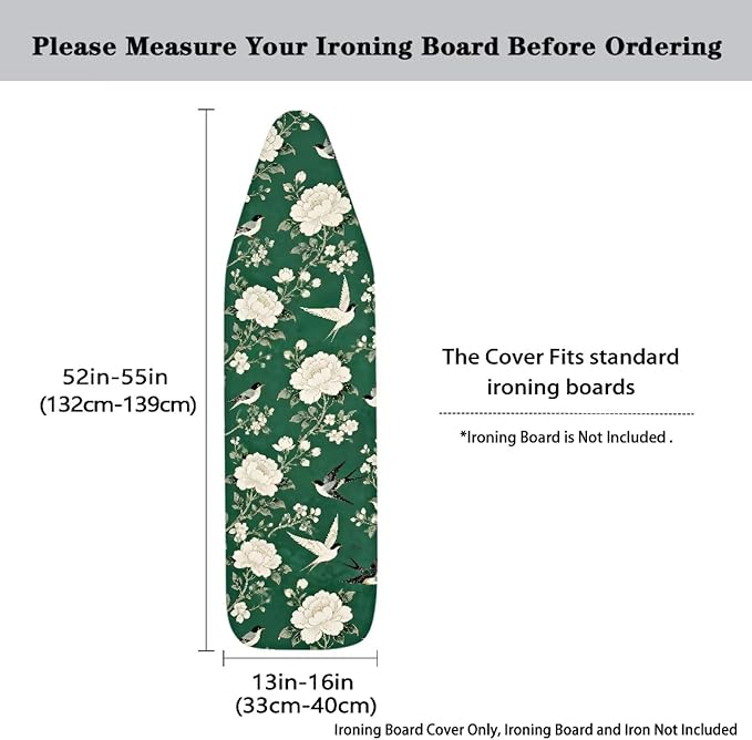 Bird Ironing Board Cover and Pad 16 x 55 Thick Padding - Image 5