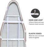 Ironing Board Cover and Pad Standard Size 15" x 54", 3 Pairs of Hook and Loop - Image 4