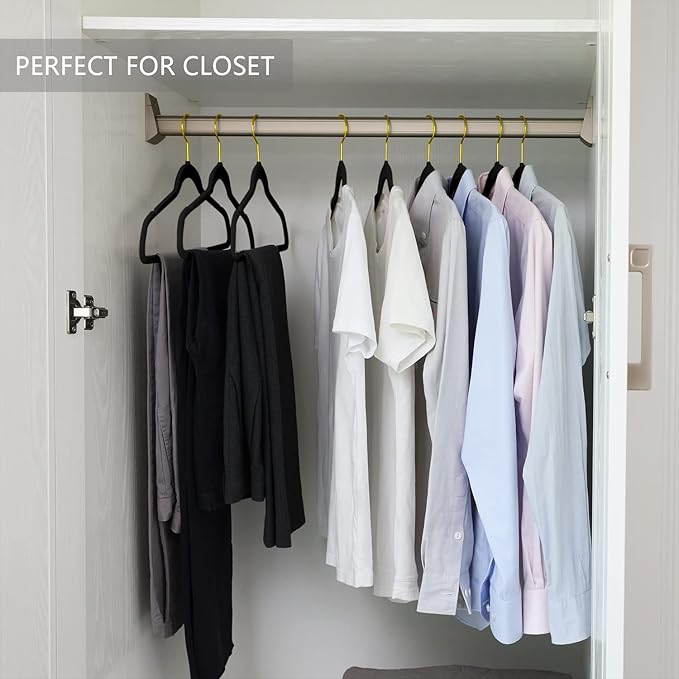 MIZGI Premium Velvet Hangers Pack 30 Pcs Heavyduty - Image 7