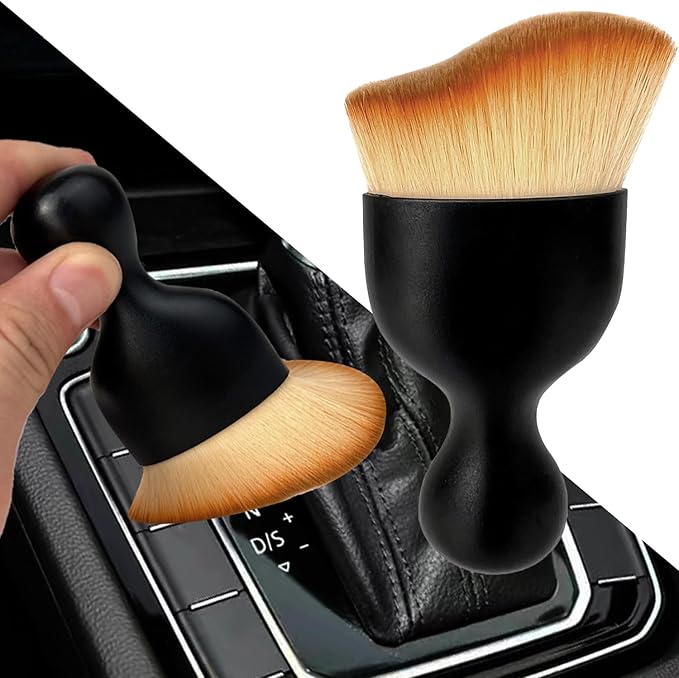 Car Interior Dust Brush, Auto Detailing Brush, Soft Bristles Car Cleaning by XYNorth