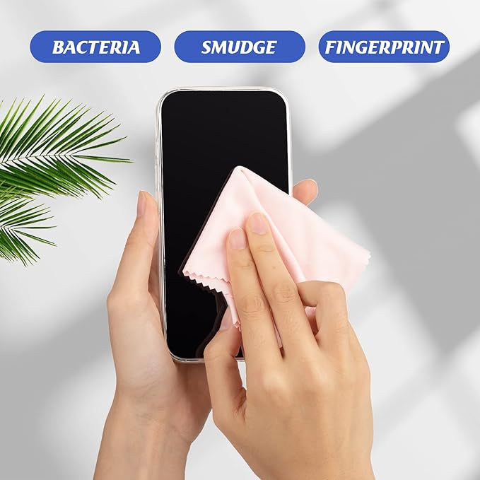 Leelosp 300 Pcs Glasses Cleaning Cloth Microfiber Glasses Wipes Assorted Colors - Image 4