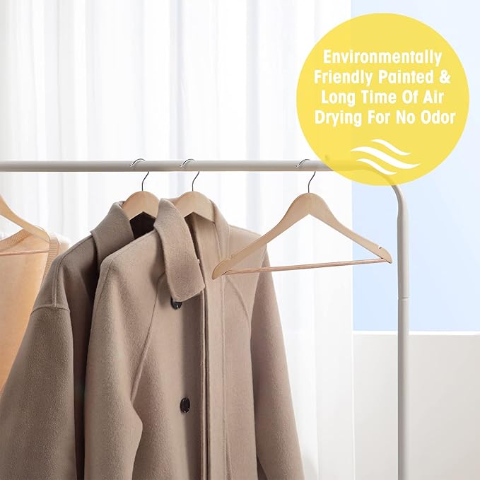 Wooden Hangers 20 Pack Slim Coat Hangers - Image 4
