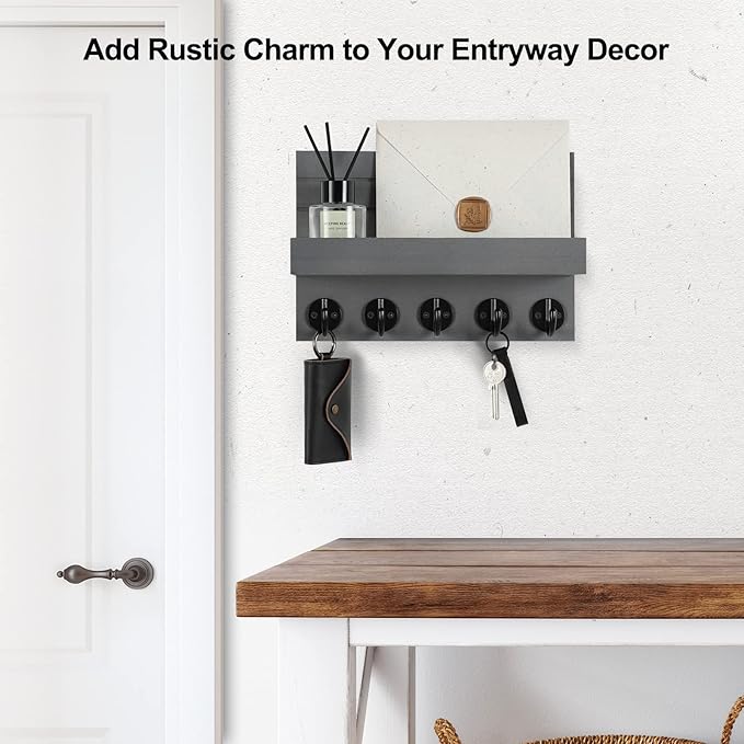Key Holder for Wall, Decorative Key and Mail Holder - Image 4