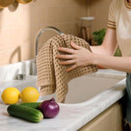 Jacquotha Waffle Bathroom Hand Towels 2-Piece – Cotton, Lightweight, Lint Free - Image 6