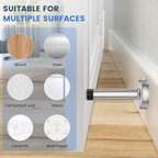 4 Pack Door Stops, 304 Stainless Steel Door Stoppers, Easy Installation - Image 7