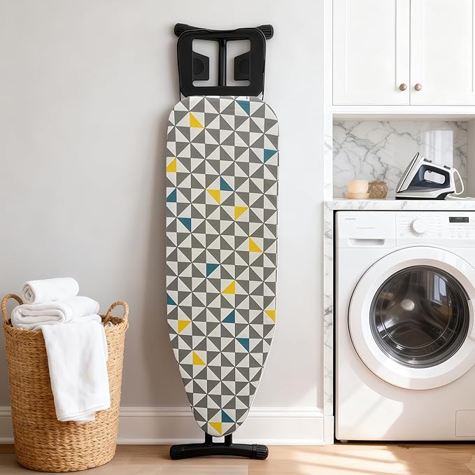 Ironing Board Cover and Pad, Sewn-in Thick Feltpads, Elastic Edge, Fits - Image 6