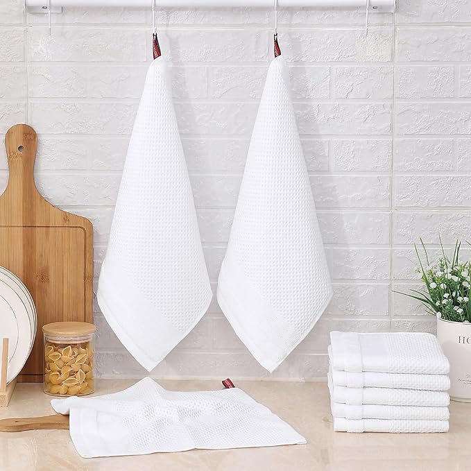 Homaxy 100% Cotton Dish Cloths, 8 Pack - Image 6