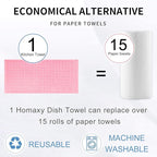 Homaxy 100% Cotton Terry Kitchen Towels, Checkered Designed, Soft and Super - Image 7