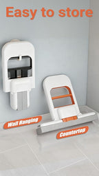 Mini Mop for Small Spaces, Foldable Self-Squeeze & Self-Wringing Wet Dry Sponge - Image 6