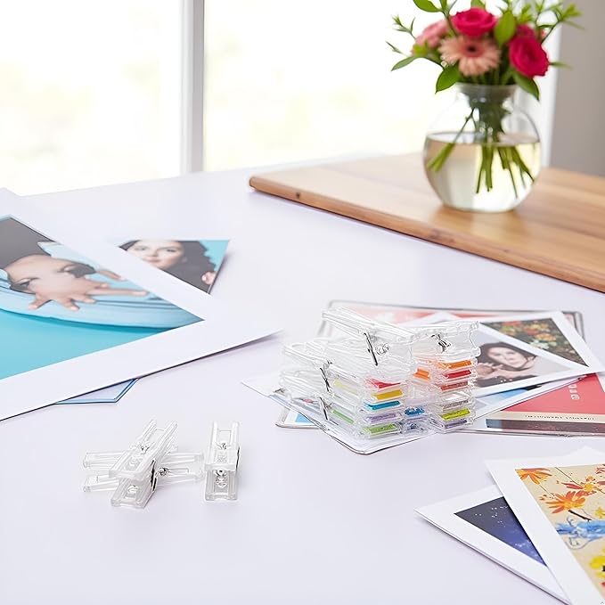 20pcs Photo Clip, 2.5cm Mini Clothes Pegs, Plastic Clothespins - Image 3