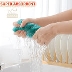 Homaxy 100% Cotton Waffle Weave Kitchen Dish Cloths, Ultra Soft Absorbent Quick - Image 3