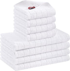 Mordimy 100% Cotton Terrycloth Kitchen Towels and Dishcloths Sets, Soft and by Mordimy