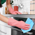 4 Pairs Rubber Kitchen Dishwashing Gloves - Image 3