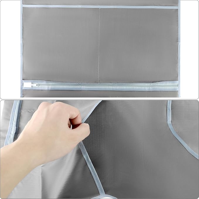 QWORK 2-Pack Hanging Laundry Hamper Bag, Over the Door Laundry Bag Saving - Image 8