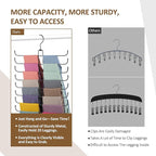 ZEDODIER Legging Organizer for Closet Hanging, Rotatable Yoga Pants Hanger for - Image 3