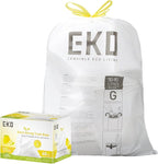 EKO 21 Gallon / 50-90 Liter, Extra-Strong Garbage Bags, Lemon Zest Scent by EKO