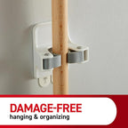 Command Broom and Mop Grippers, 6 Hangers and 16 Strips, Damage-Free Hanging - Image 7
